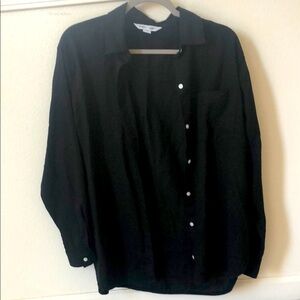 Black button down shirt